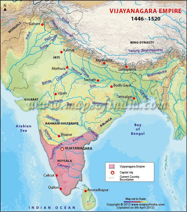 Vijayanagara Empire Vijayanagara Empire Map Vijayanagara Dynasty