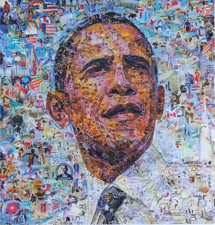 Vik Muniz Obama by Vik Muniz Monde Modern Art