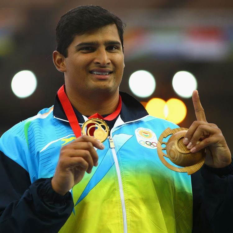 Vikas Gowda Vikas Gowda Lalita Babbar win gold at Asian Athletics