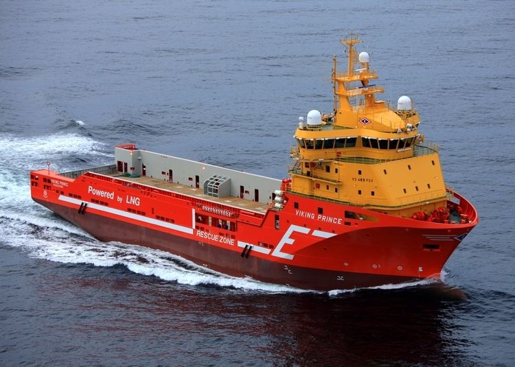 Viking Prince The Motorship Kleven delivers Eidesvik gasfuelled OSV