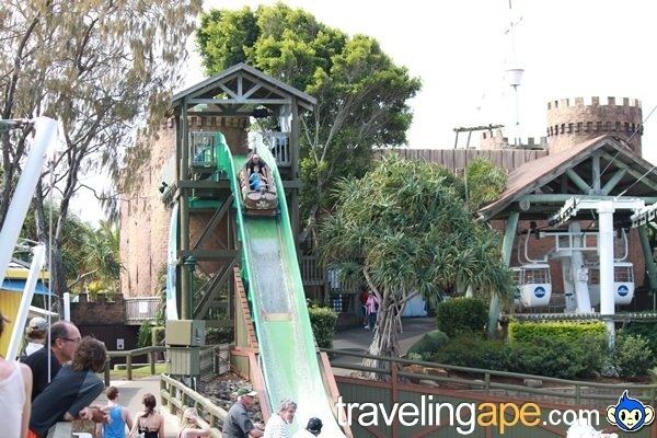 Viking's Revenge Flume Ride Visit to Sea World Gold Coast Queensland Australia