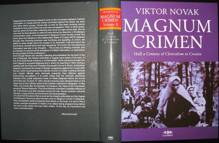 Viktor Novak Buy Magnum Crimen The Book by Viktor Novak