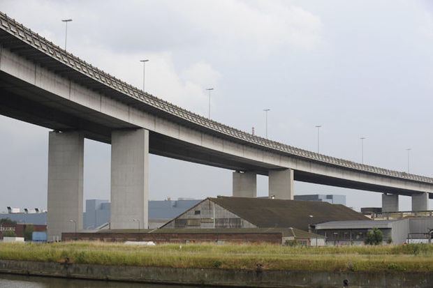 Vilvoorde Viaduct Verkeershinder beperkt op viaduct Vilvoorde Belgi Knackbe