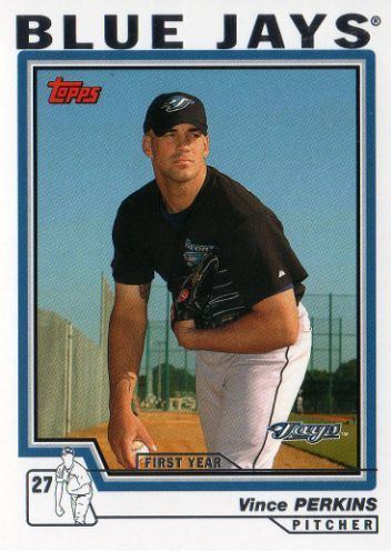 Vince Perkins TORONTO BLUE JAYS Vince Perkins T168 TOPPS Traded 2004 MLB First