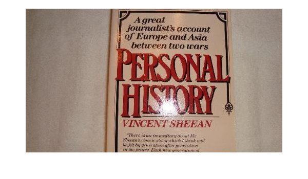 Vincent Sheean Personal History Amazoncouk Vincent Sheean 9780806510040 Books