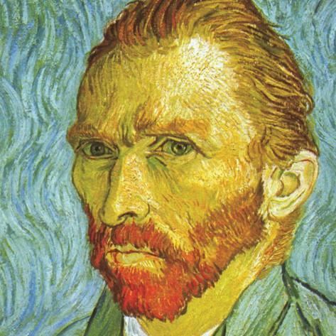 Vincent van Gogh Self Portrait detail Posters by Vincent van Gogh at