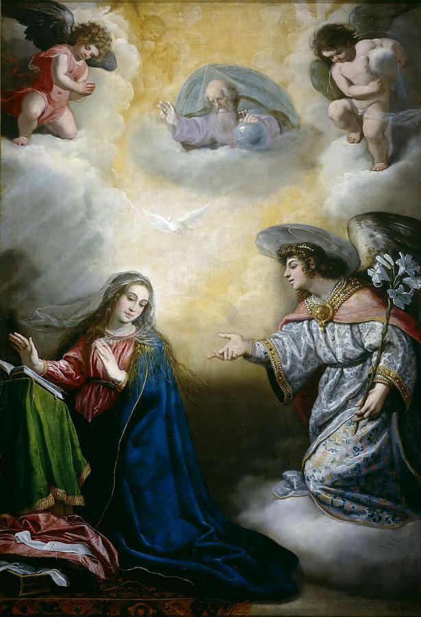 Vincenzo Carducci Annunciation Painting by Vincenzo Carducci