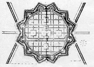 Vincenzo Scamozzi Plan of Ideal City by Vincenzo Scamozzi 1615