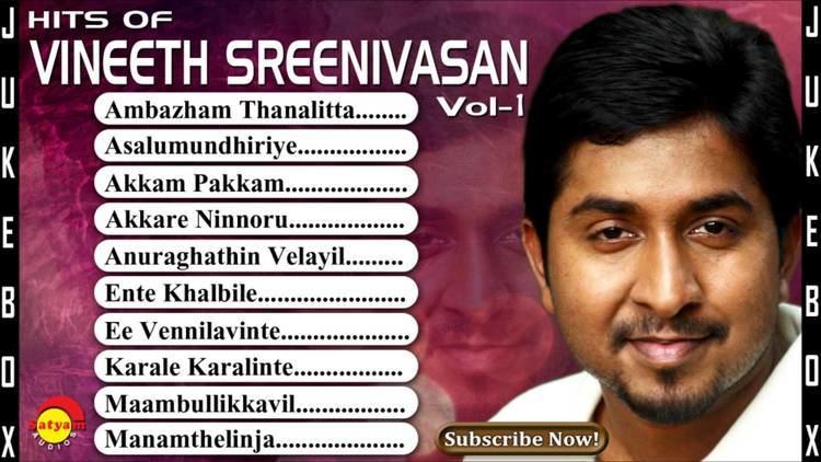 Vineeth Sreenivasan Hits of Vineeth Sreenivasan Vol 1 Malayalam Film Songs YouTube