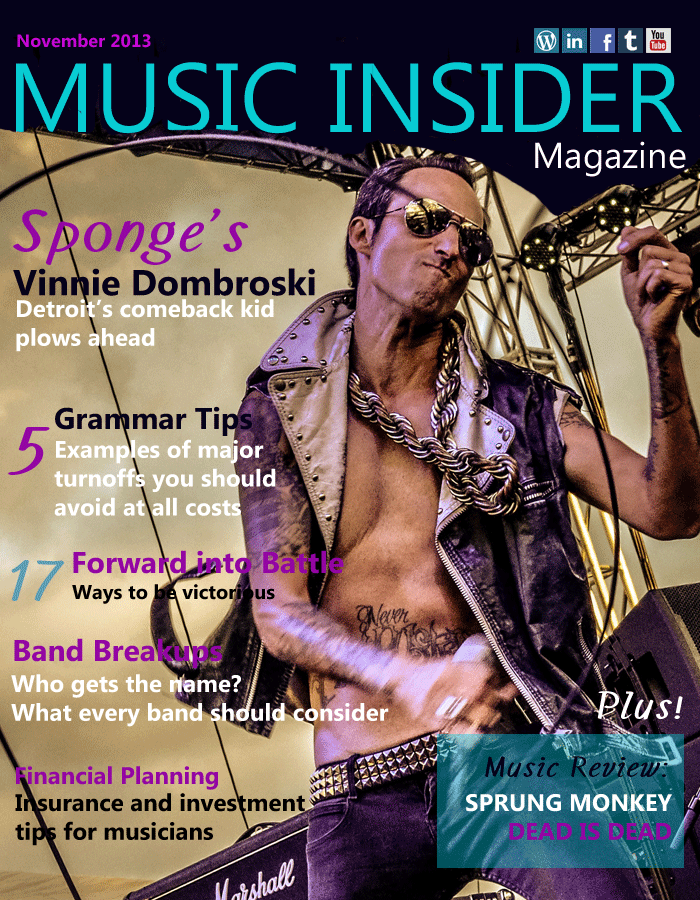 Vinnie Dombroski Sponge39s Vinnie Dombroski Music Insider Magazine