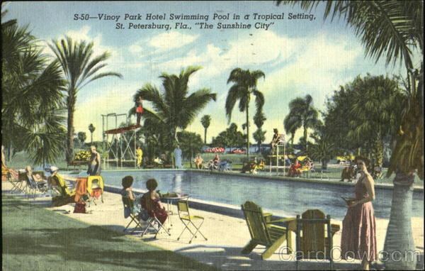 Vinoy Park Hotel Vinoy Park Hotel Swimming Pool In A Tropical Setting St Petersburg FL