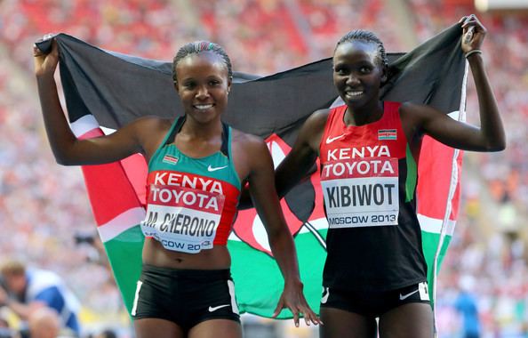 Viola Kibiwot Mercy Cherono and Viola Jelagat Kibiwot Photos 14th IAAF
