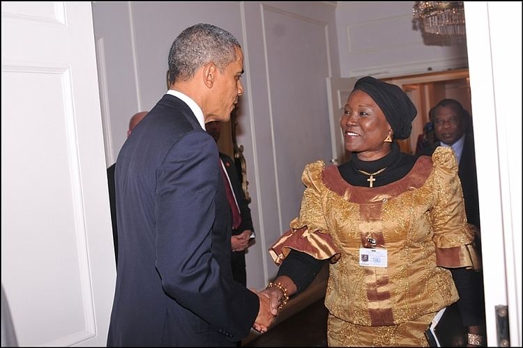 Viola Onwuliri US President Barack Obama Chats With Prof Mrs Viola Onwuliri