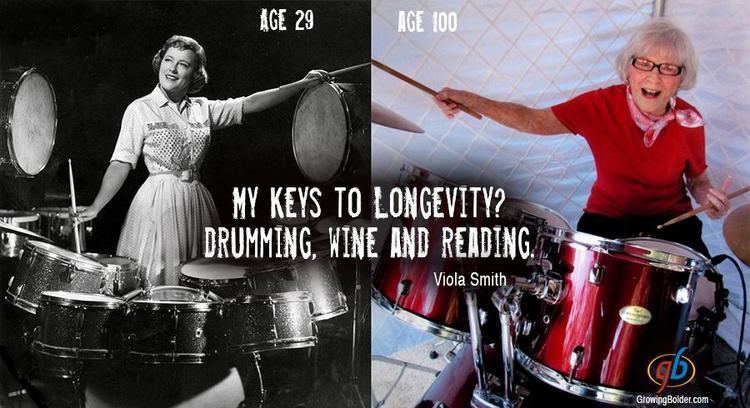 Viola Smith Viola Smith My keys to longevity Drumming Wine and