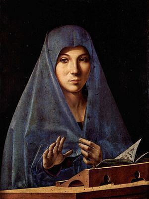 Virgin Annunciate (Antonello da Messina, Palermo) httpsuploadwikimediaorgwikipediacommonsthu