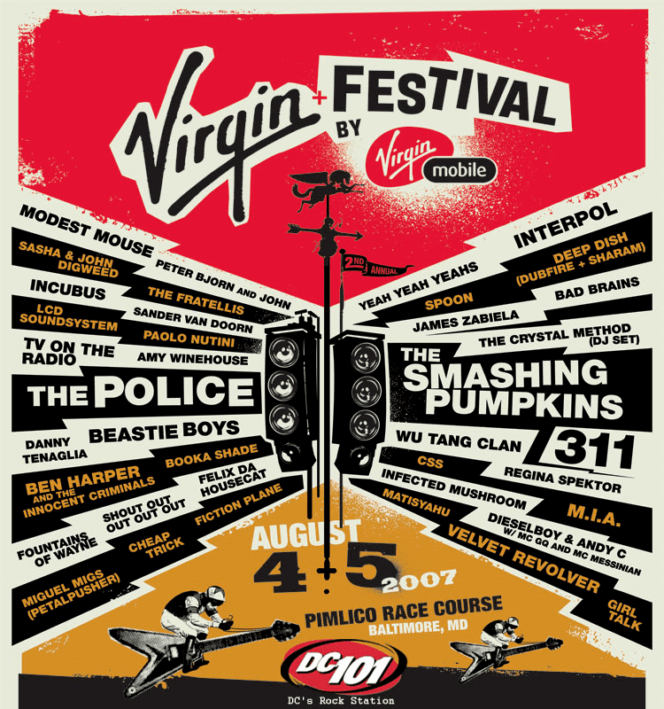 Virgin Festival Virgin Festival at Pimlico Race Course Baltimore on 4 Aug 2007
