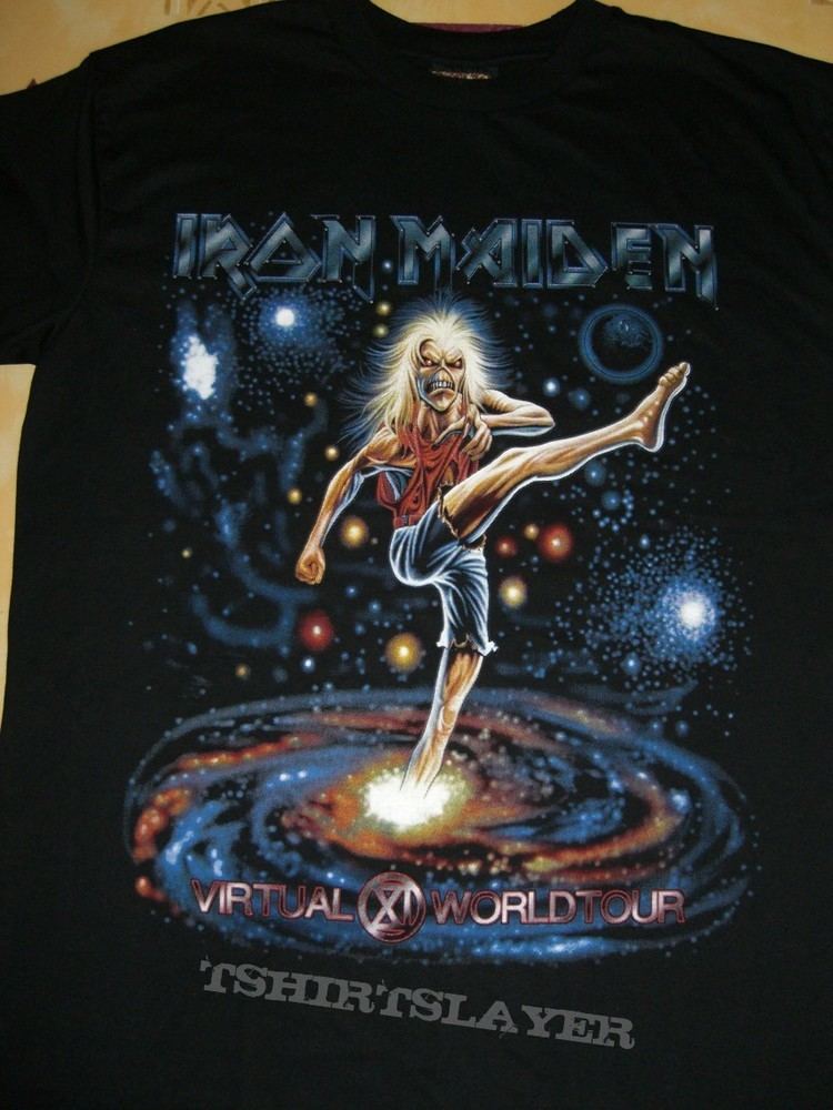 Virtual XI World Tour Iron Maiden Virtual XI World Tour BOOTLEG TShirtSlayer TShirt