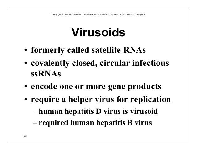 Virusoid Viruses and Other Acellular Infectious Agents