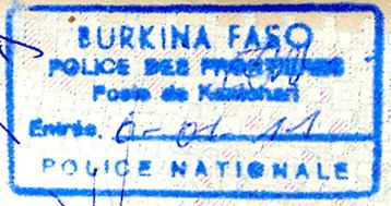 Visa policy of Burkina Faso