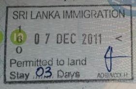 Visa policy of Sri Lanka