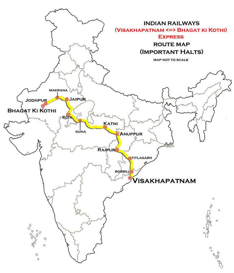 Visakhapatnam - Bhagat ki kothi Express
