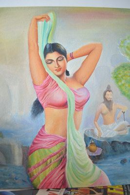 Vishvamitra Menaka Vishvamitra Painting at ArtistRisingcom