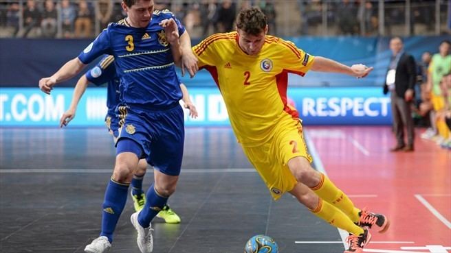Vitaliy Kiselyov Florin Matei Romania Vitaliy Kiselyov Ukraine Futsal EURO