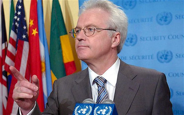 Vitaly Churkin UN resolutions are mainly about regime change says