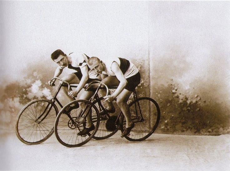 Vittorio Alinari The Cyclists 1895 by Vittorio Alinari Black White Photography