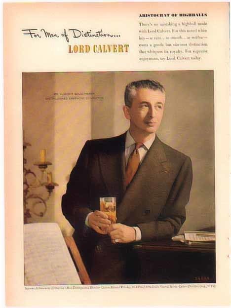 Vladimir Golschmann Bamboo Trading Lord Calvert Whiskey 1948 Ad Vladimir Golschmann