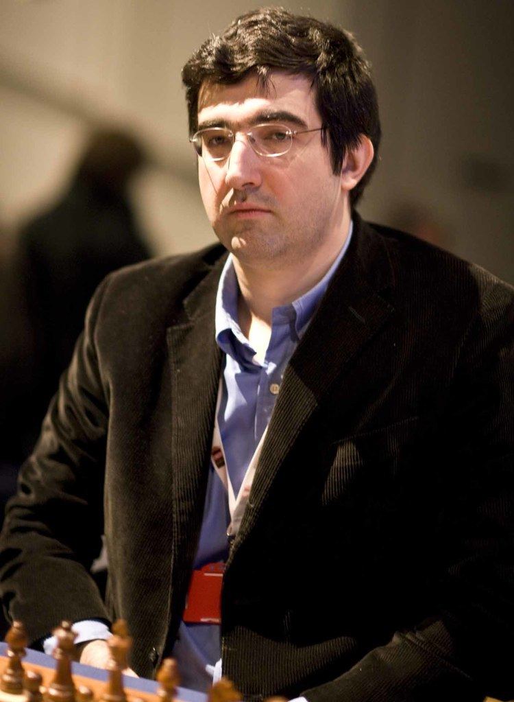 World chess champion Vladimir Kramnik at the launch of the man versus  machine chess tournament in London. Kramnik told the launch he was  confident he could reclaim humanity's supremacy over technology in