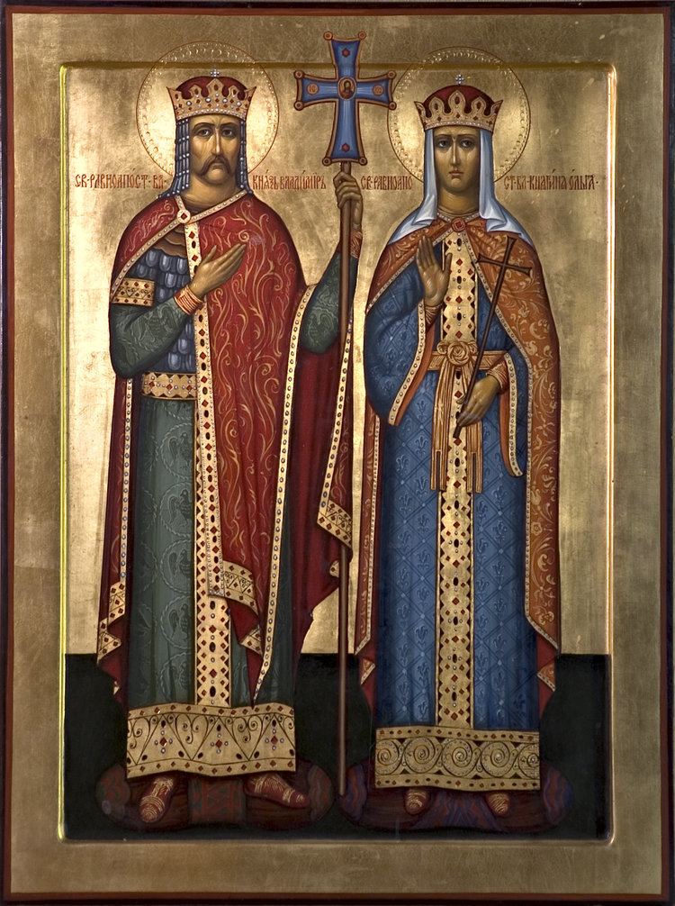 Vladimir the Great Vladimir of Kiev and Olga First Christian Rulers in the