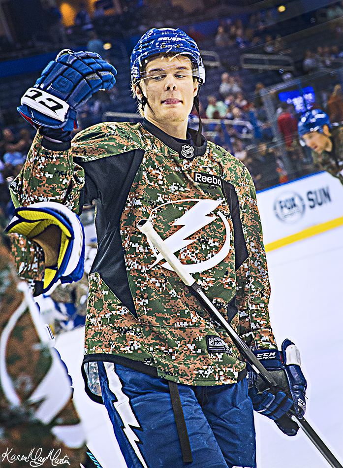 Vladislav Namestnikov Vladislav Namestnikov Tampa Bay Lightning Military Appreciation