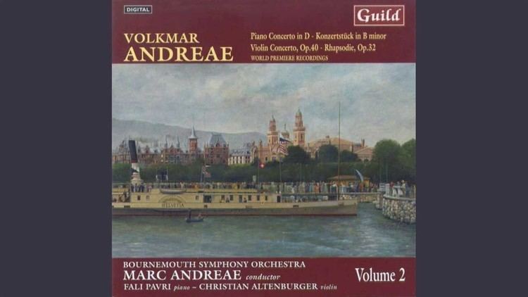 Volkmar Andreae Volkmar Andreae 1879 1962 Piano Concerto in D III Presto