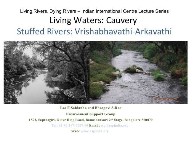 Vrishabhavathi River Stuffed rivers of VrishabhavathiArkavathi from the Cauvery systemLe