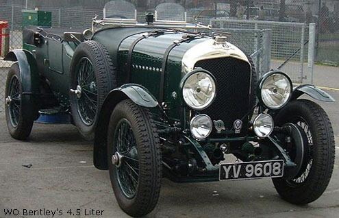 W. O. Bentley 1924 to 1930 Bentley Le Mans 4 litre race cars