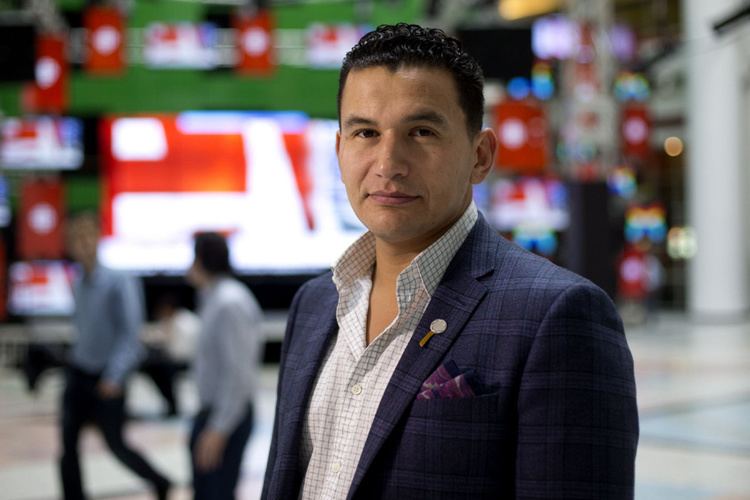 Wab Kinew Wab Kinew behind the voice of CBC39s Q guest host