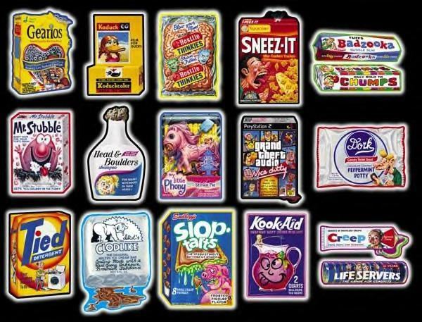Wacky Packages vending machine wacky packages