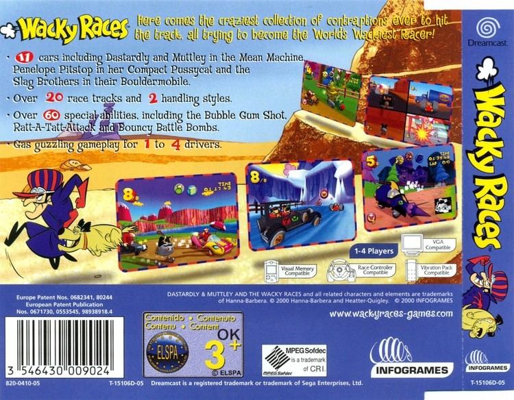 Wacky Races (1991 video game) semuparadiseorgDCPALCoversWacky20Races20PA
