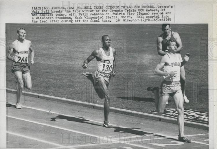 Wade Bell 1968 Press Photo Oregons Wade Bell Wins Los Angeles Olympic Trials