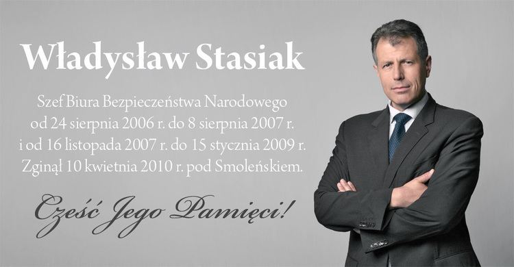 Władysław Stasiak Wadysaw Stasiak 19662010 Wydarzenia Biuro Bezpieczestwa