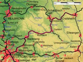 Waiblingen–Schwäbisch Hall railway httpsuploadwikimediaorgwikipediacommonsthu