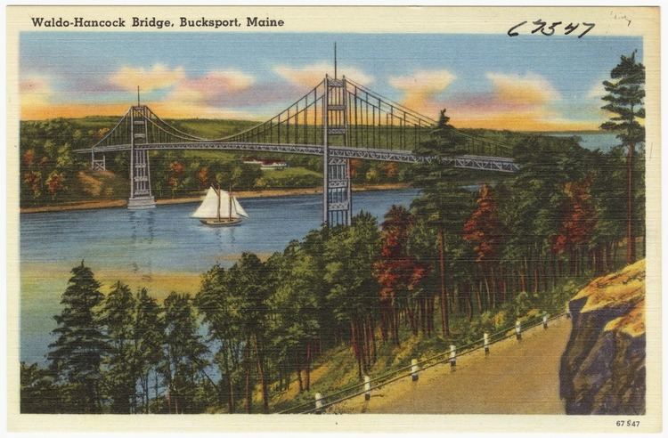 Waldo–Hancock Bridge WaldoHancock Bridge Bucksport Maine Digital Commonwealth