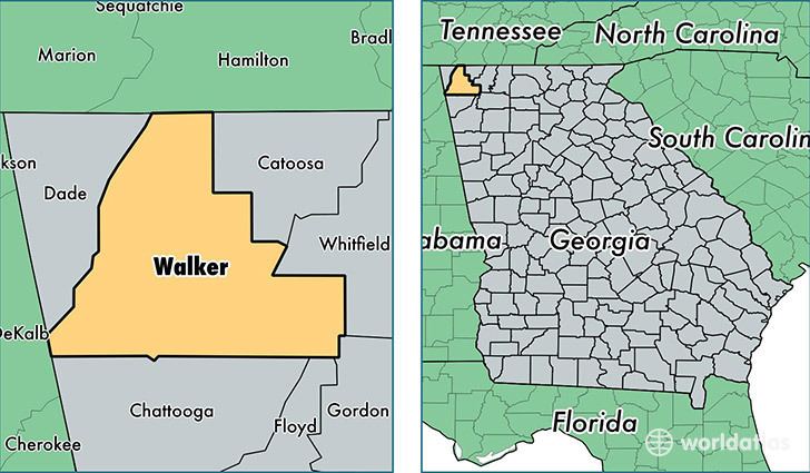 Walker County, Georgia wwwworldatlascomimguscounty652walkercounty