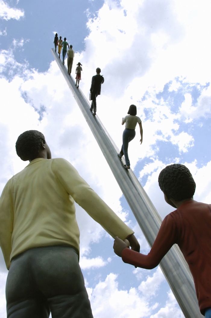 Walking to the Sky Walking To The Sky By Jonathan Borofsky iGNANTcom