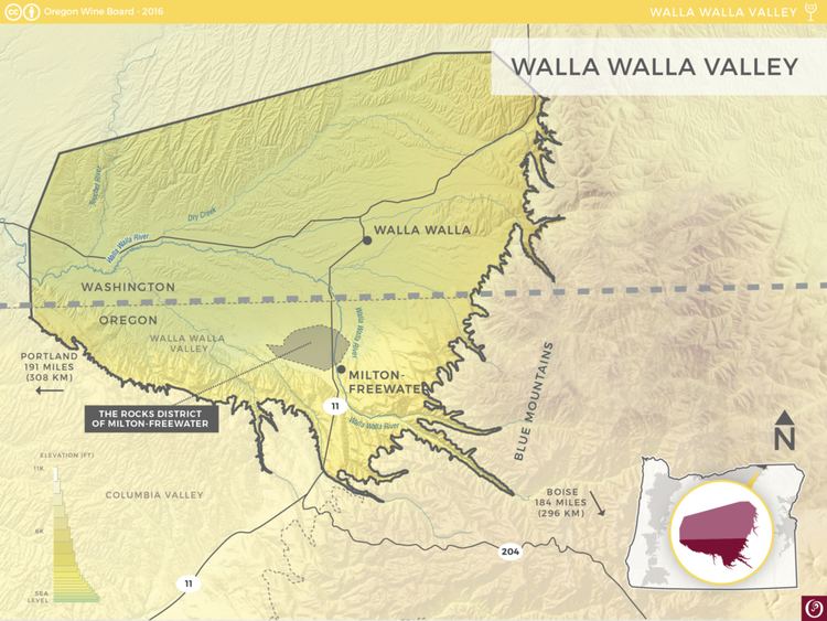 Walla Walla Valley AVA Walla Walla Valley AVA Oregon Wine Resource Studio