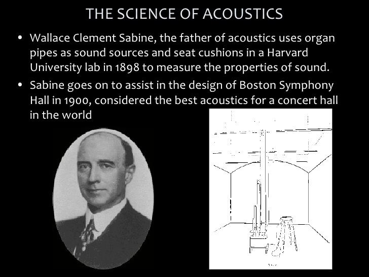 Wallace Clement Sabine Skypac acoustic talk