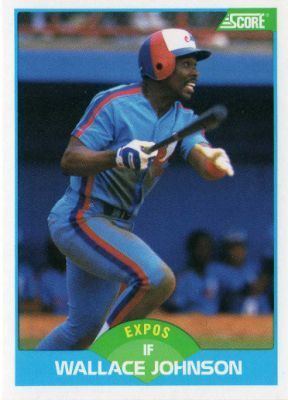 Wallace Johnson (baseball) MONTREAL EXPOS Wallace Johnson 196 SCORE 1989 Major League