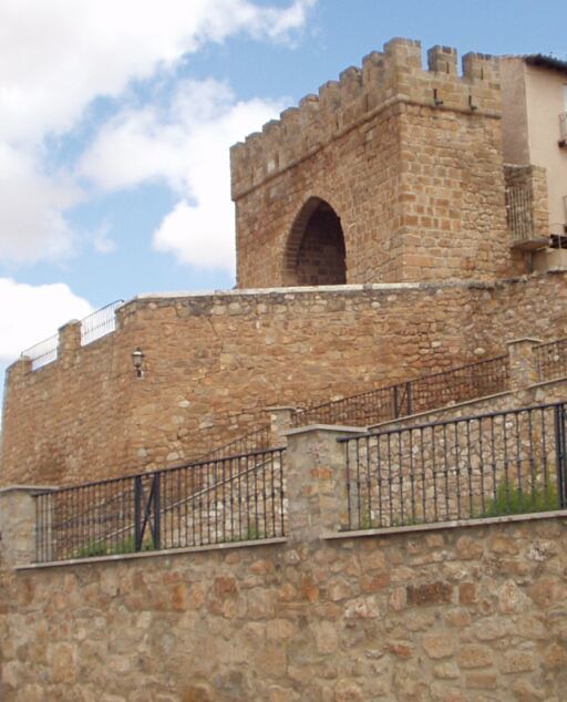 Walls and gate of Villa de Monteagudo de las Vicarías