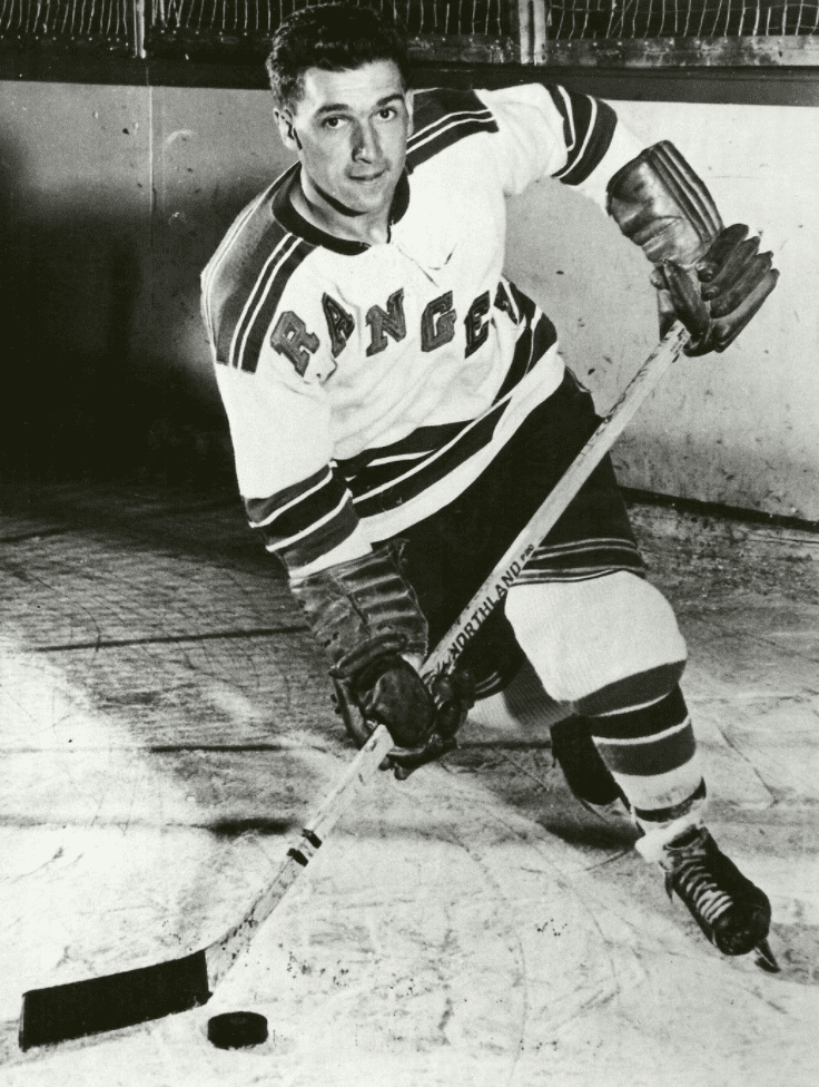 Wally Hergesheimer Wally Hergesheimer New York Rangers 1955 HockeyGods